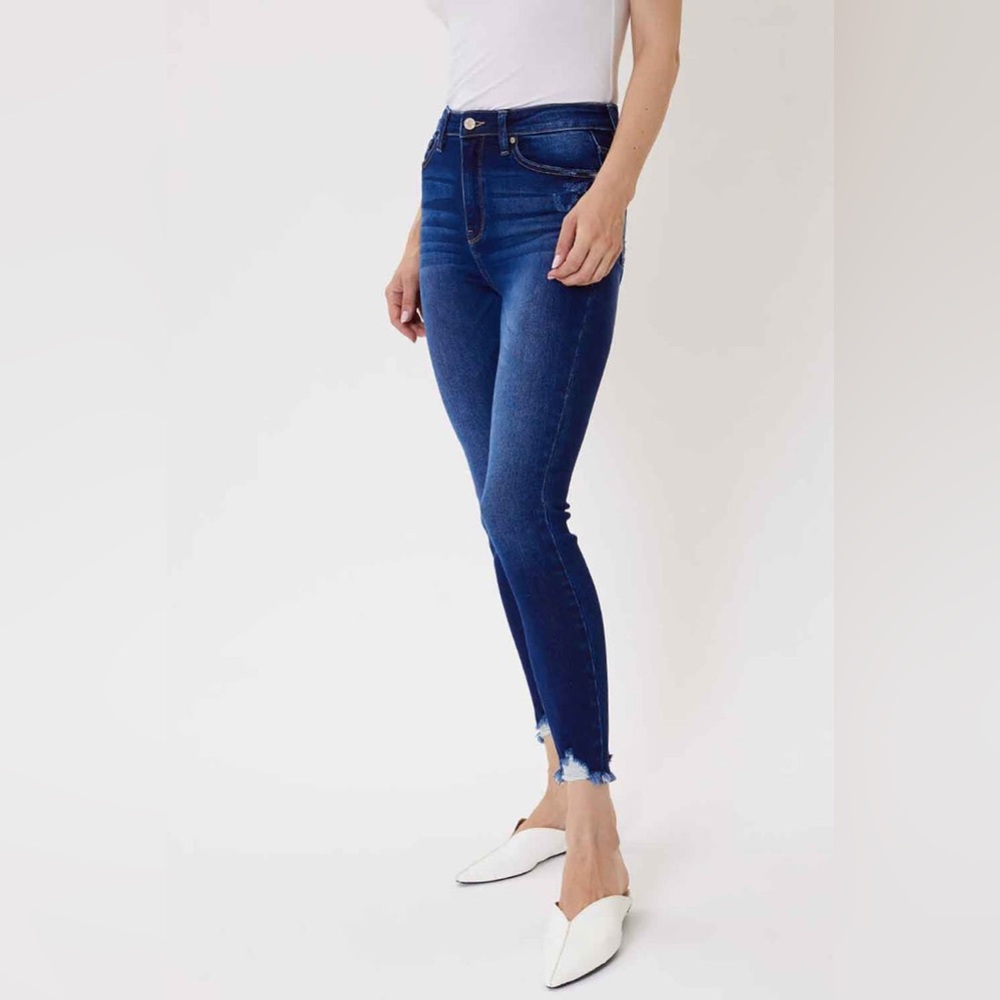 Kancan high rise distress ankle skinny jeans size 9/28
